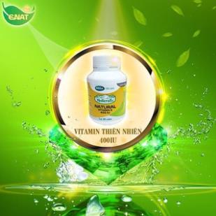 MEDICRAFTS NATURAL VITAMIN E 400 IU – Giúp làm sáng da, ngăn ngừa oxy hóa (30 viên)