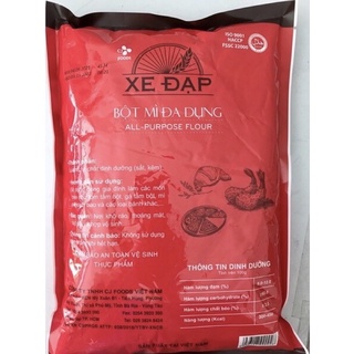 [Bán Sỉ] Bột Mì Đa dụng Xe Đạp CJ 1kg (combo 3 gói)