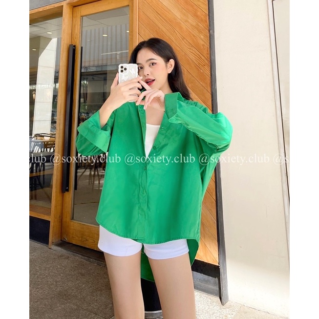 [HÌNH THẬT] Áo sơ mi trơn basic trẻ trung năng động trendy  A38