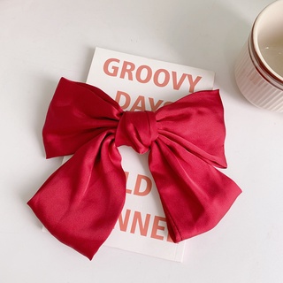 Dây buộc tóc Scrunchies lụa đỏ Cherry Hàn Quốc