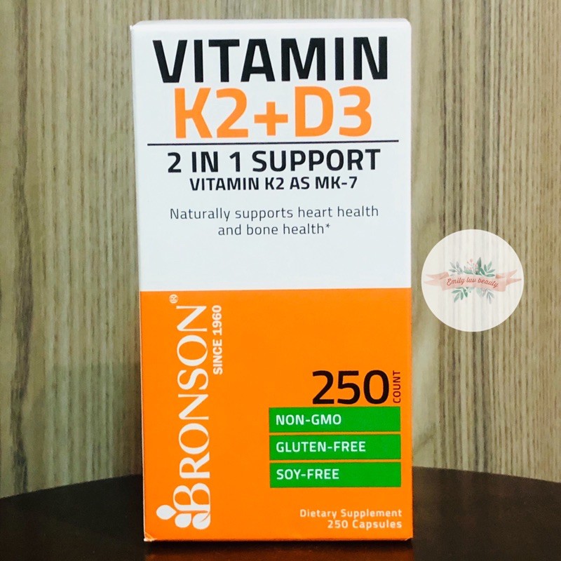 Vitamin k2 + D3 Bronson Mỹ