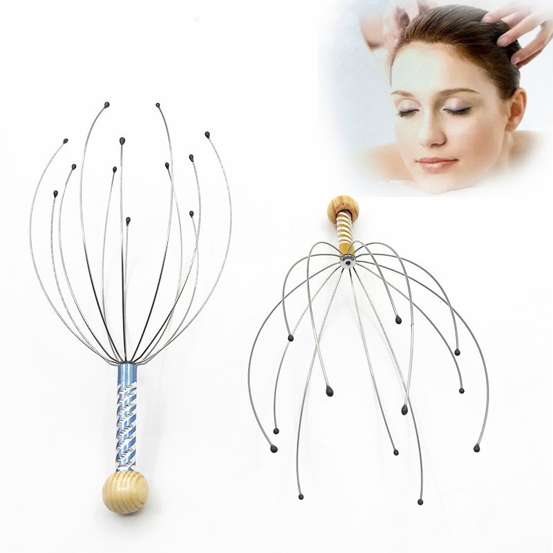 Dụng Cụ Mát Xa Cổ Và Đầu Hình Bạch Tuộc Giúp Giảm Căng Thẳng