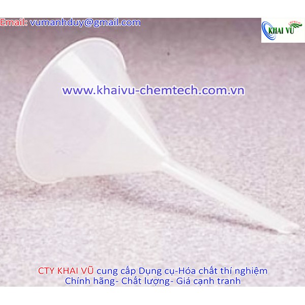 PHỄU NHỰA THÍ NGHIỆM PHI 6CM - 10CM