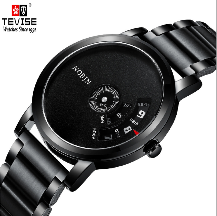 No Pointer Fashion Steel Belt Creative Quartz Watch N862