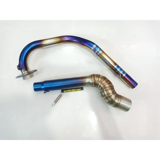 cổ pô raider fi hai khuc titan gắn lon