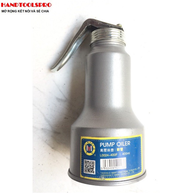 400ml Bình bơm nhớt ống nhựa L0024-400F C-MART