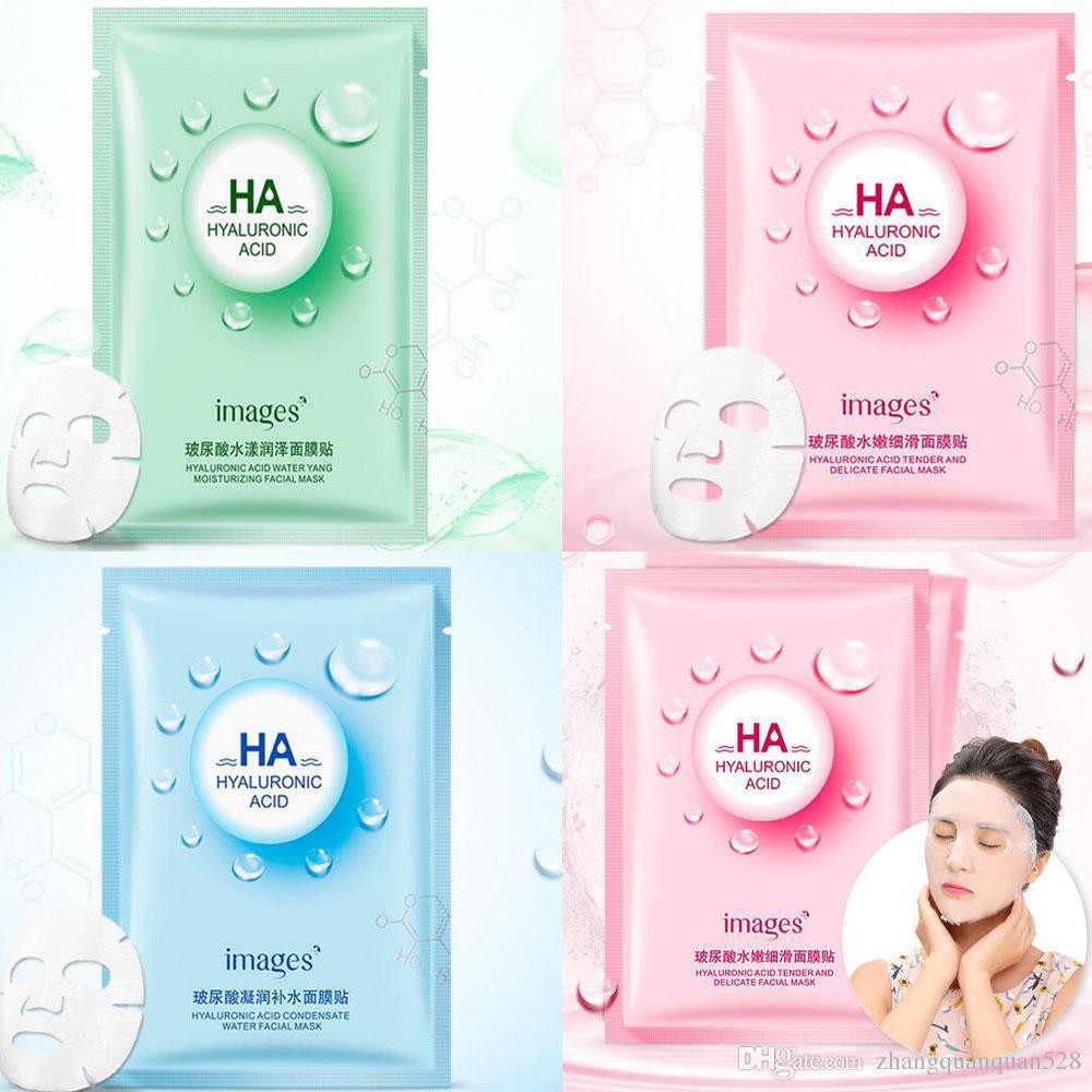 Combo 10 mặt nạ giấy HA Images HYALURONIC ACID FACIAL MASK