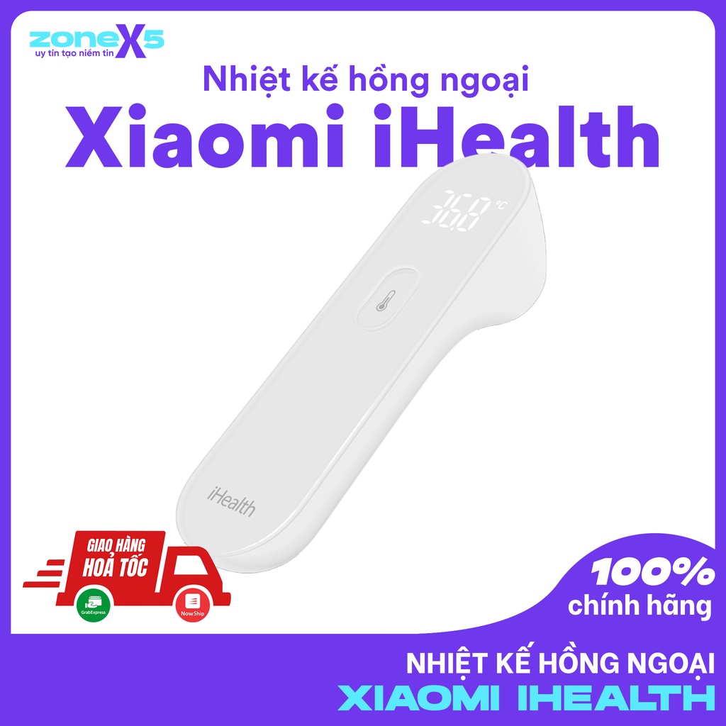 Nhiệt kế hồng ngoại đo không tiếp xúc Xiaomi iHealth - Nhiệt kế điện tử Xiaomi Mijia iHealth