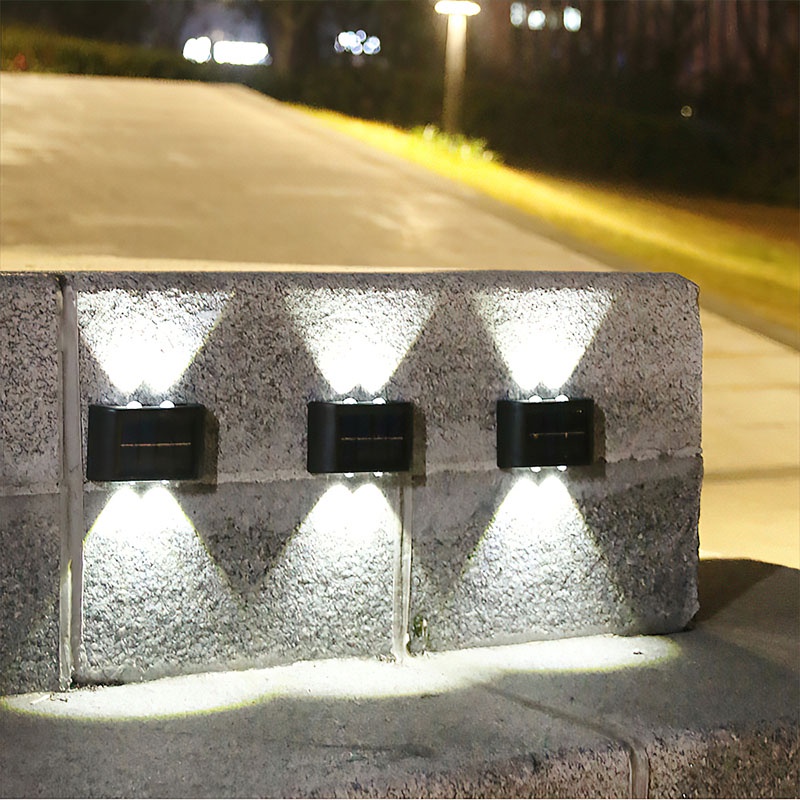 Đèn Led Năng Lượng Mặt Trời Chống Thấm Nước Gắn Tường Ngoài Trời