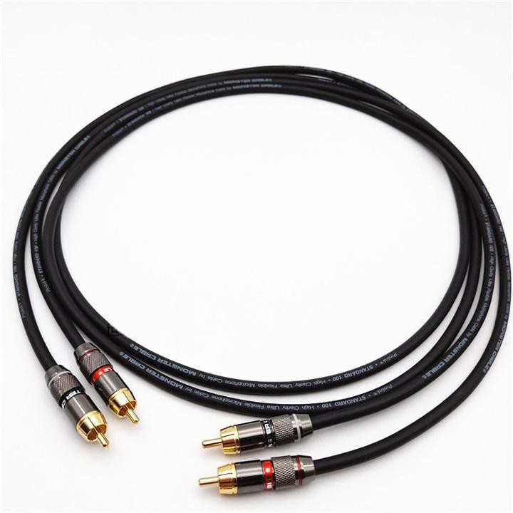 COMBO 02 DÂY CÁP ÂM THANH AUDIO RCA CHỐNG NHIỄU MONSTER STANDARD 100 CHÍNH HÃNG KẾT NỐI ÂM THANH TỪ ĐẦU PHÁT AUDIO...
