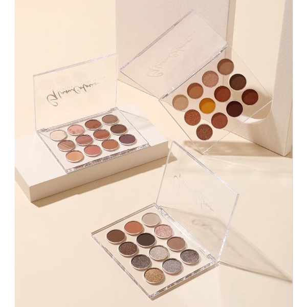 Bảng phấn mắt Glam Colour 12 ô vỏ trong suốt