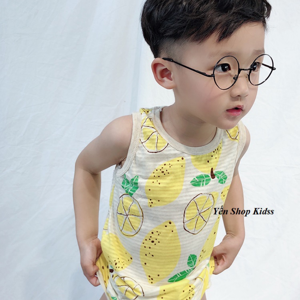 Bộ Ba Lỗ Sợi Tre Cho Bé (Size 6-16kg) (SP001148 )