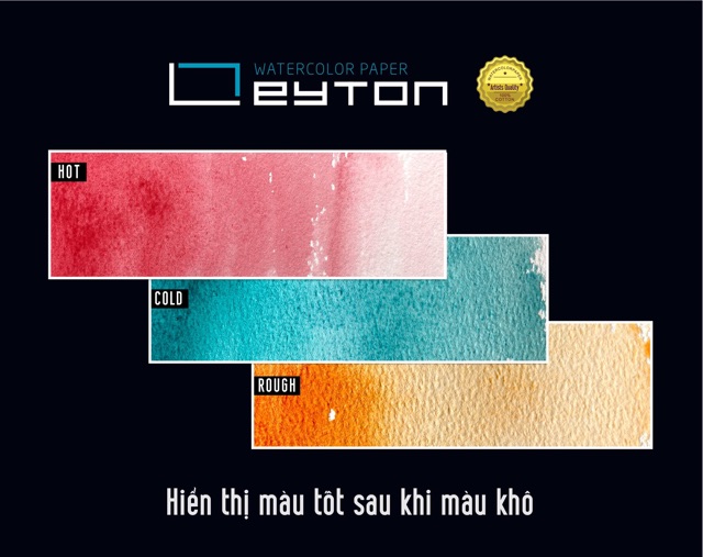 Giấy vẽ màu nước Leyton 300gsm 100% cotton