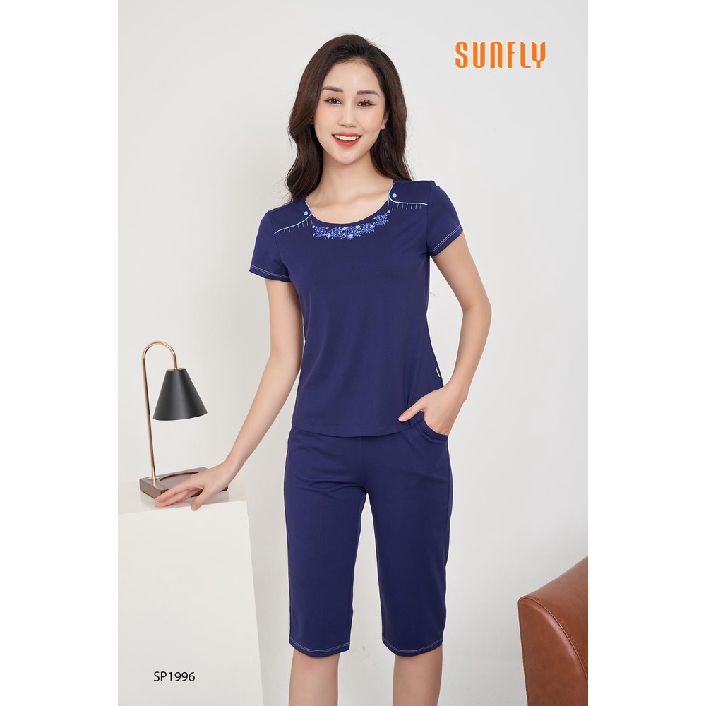 SP1996 ĐỒ BỘ MẶC NHÀ SUNFLY COTTON ÁO CỘC QUẦN NGỐ