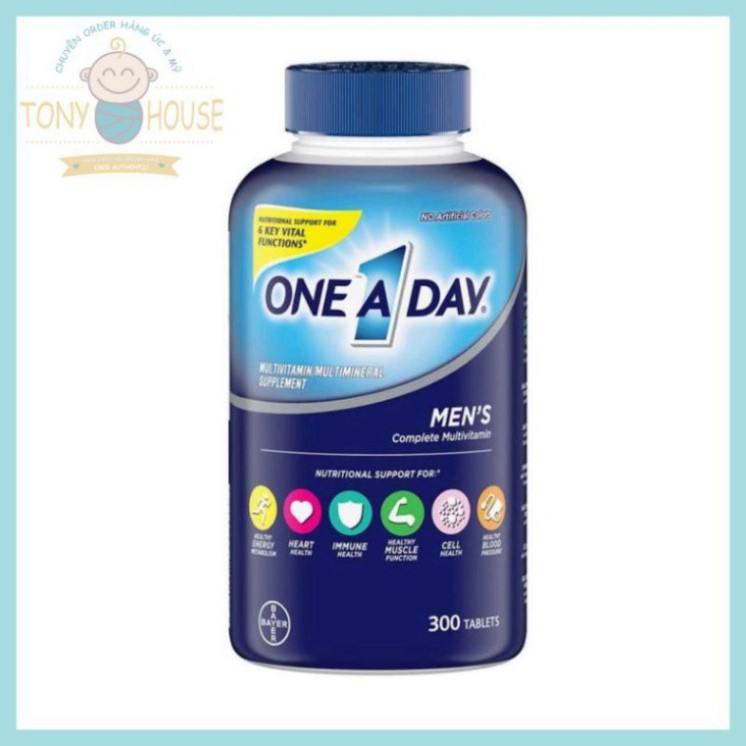 BÁN CHẠY NHẤT Viên Uống One A Day Men'S Multivitamin Health Formula, 300 Viên, Mẫu Mới BÁN CHẠY NHẤT