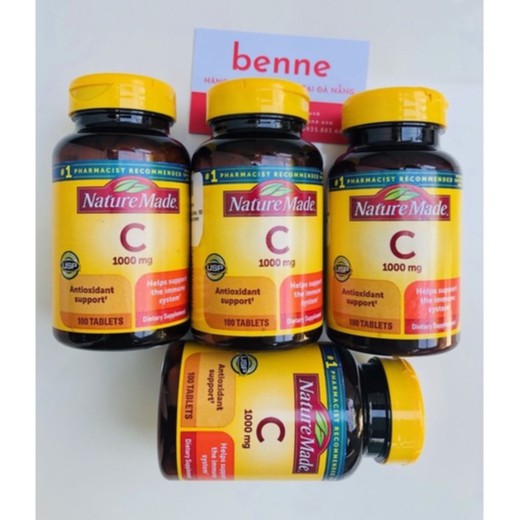 [🇺🇸Bill Mỹ] Viên Uống SUPER C &amp; VITAMIN C Nature Made của Mỹ - Giúp Sáng Da và Tăng Cường Hệ Miễn Dịch