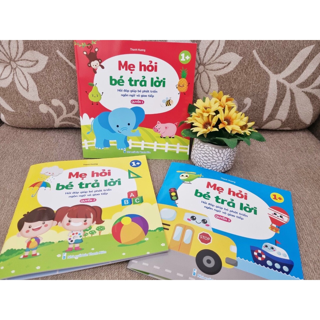 Mẹ Hỏi Bé Trả Lời, Hỏi Đáp Giúp Bé Phát Triển Ngôn Ngữ và Giao Tiếp (Bộ 3 cuốn)