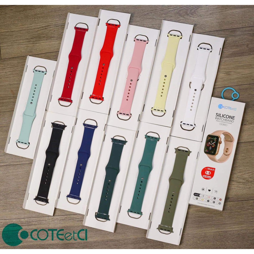 Dây đeo đồng hồ Apple Watch (Series 1 2 3 4 5 ) size 38 40 42 44 mm chính hãng COTEETCI