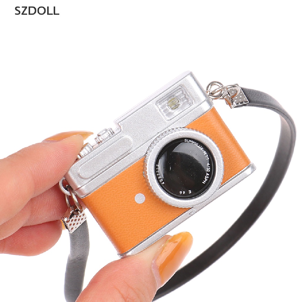 Mô Hình Máy Ảnh Cổ Điển Mini Có Đèn Và Âm Thanh Trang Trí Nhà Búp Bê