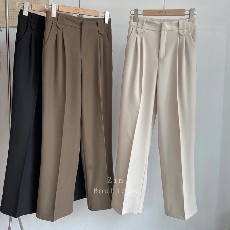 Quần suông Hàn quốc cài khuy Q211