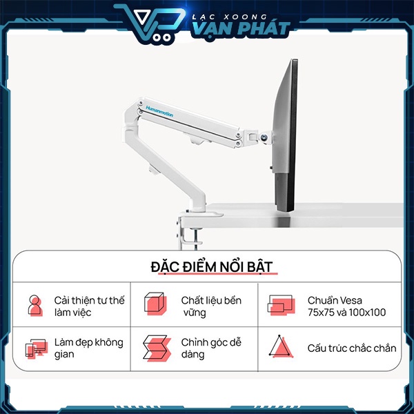 Giá Đỡ Màn Hình Human Motion T6 - Hàng Chính Hãng