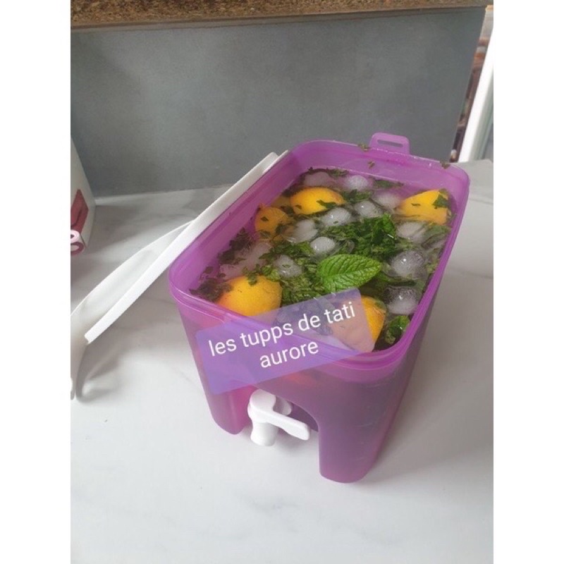 Bình Nước Tupperware 3,1L Có Vòi Để Ngăn Mát Tủ Lạnh - Đựng Nước Lọc, Trái Cây