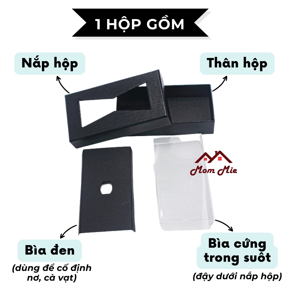 [MỚI] Hộp quà tặng nắp đậy, dùng để tặng nơ, cà vạt sang trọng, hiện đại