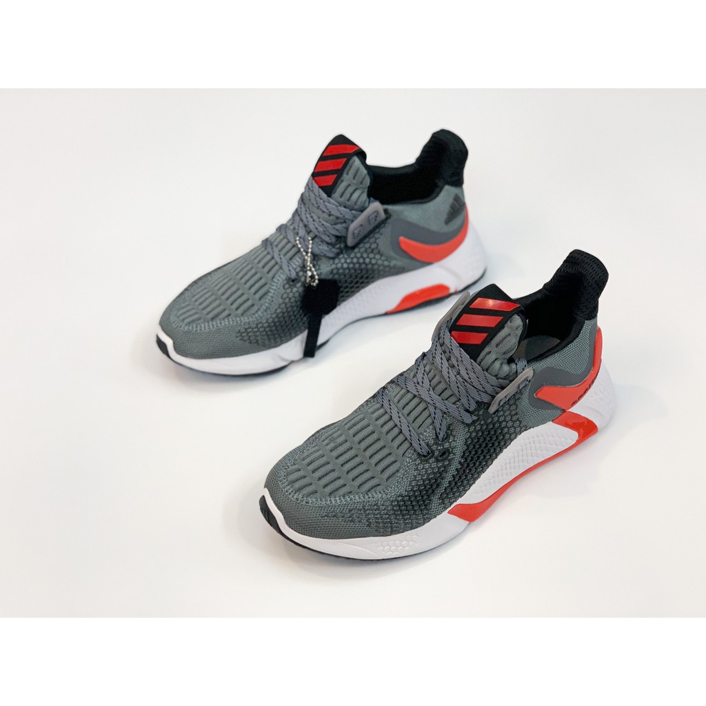 Giày Alpha Bounce Instinct M nam mới cao cấp bền êm nhẹ thoáng (xám đỏ)