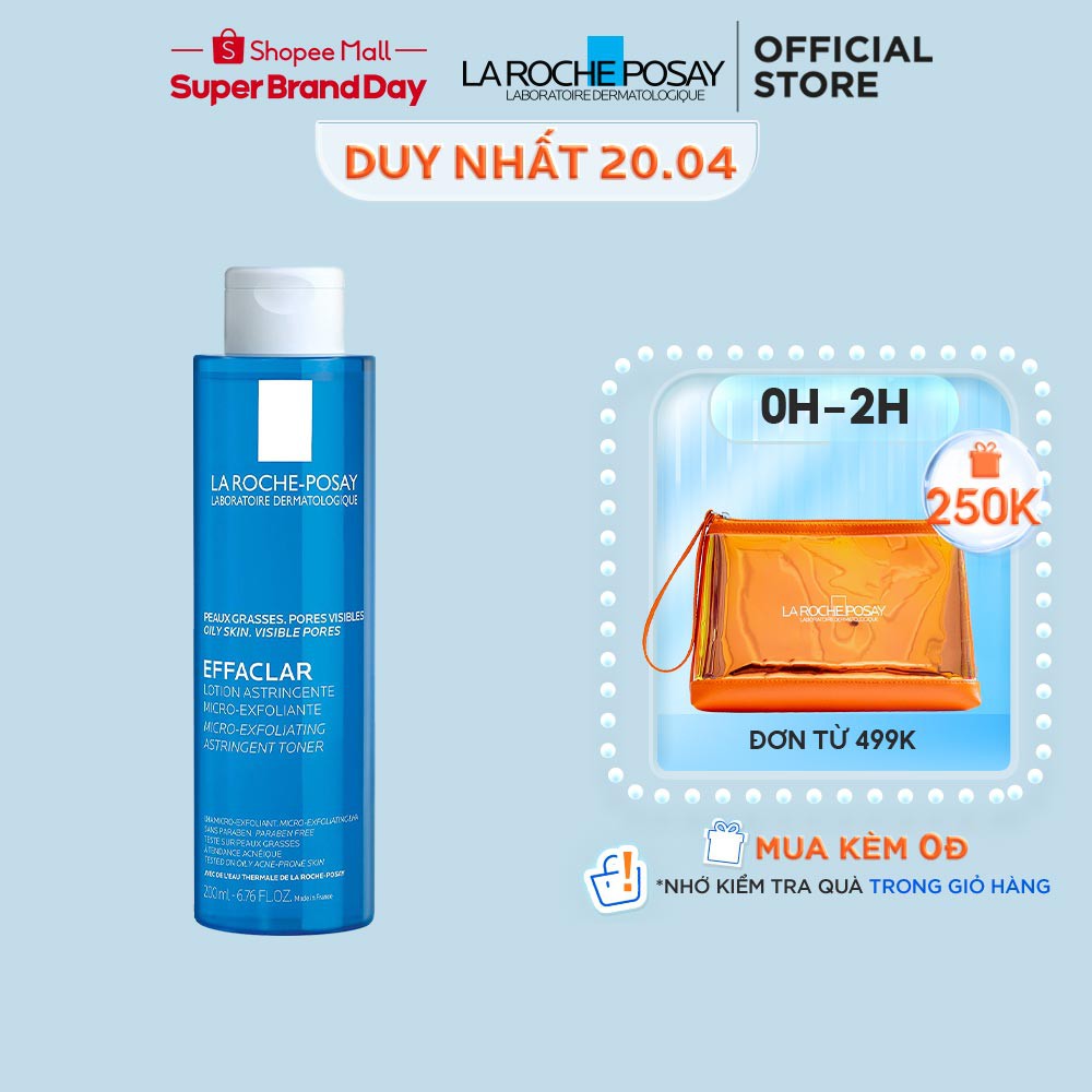 Nước cân bằng giàu khoáng dành cho da dầu mụn La Roche Posay 200ml | BigBuy360 - bigbuy360.vn