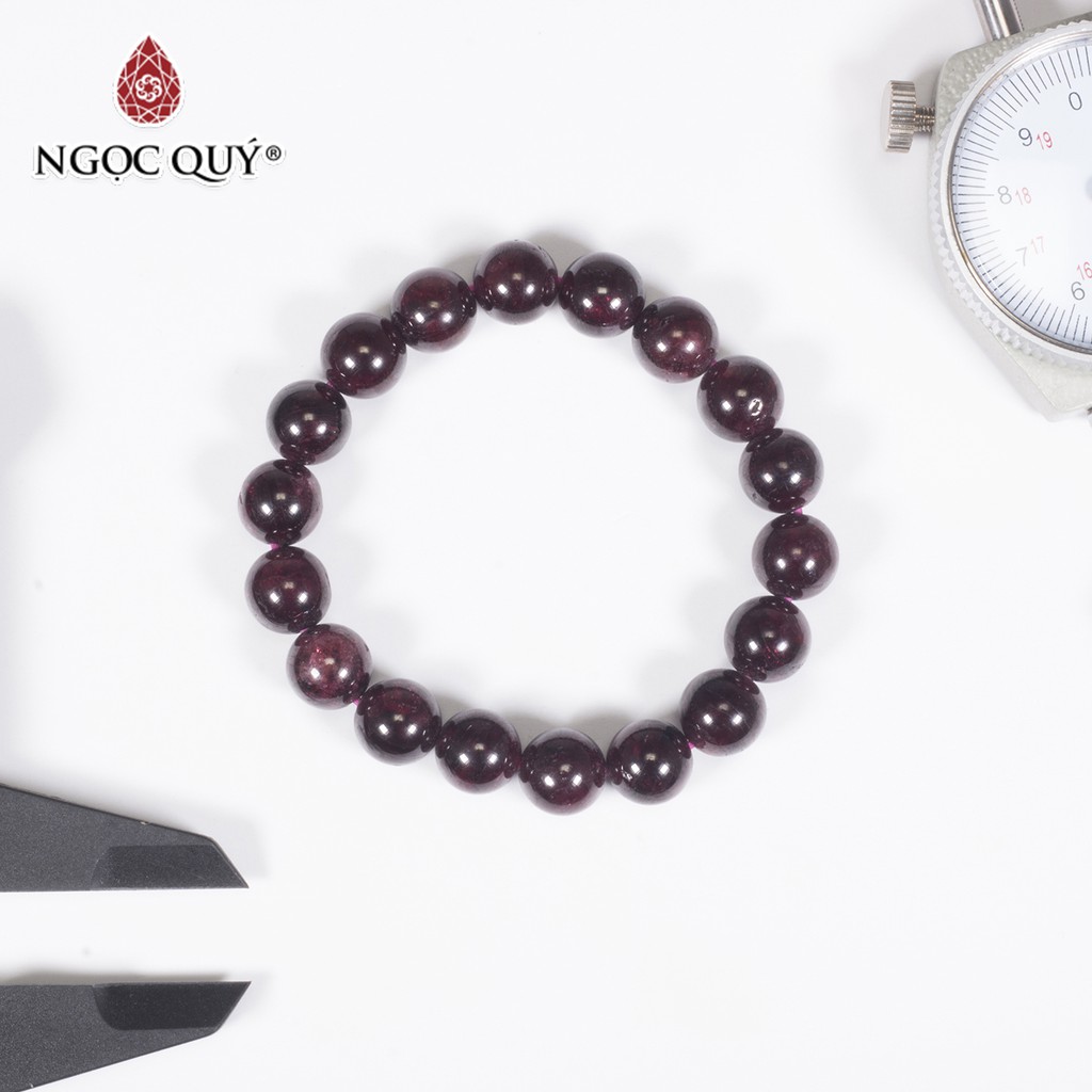 Vòng tay đá Garnet Hesoonit Gamet Mệnh Hỏa, Thổ - Ngọc Quý