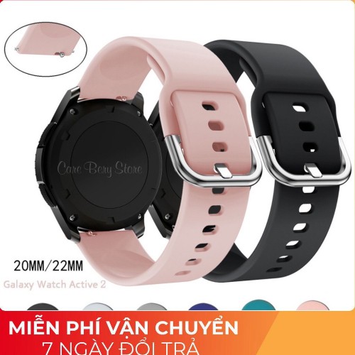 Dây đồng hồ cao su cho Active size 20 và 22 có chốt thông minh