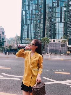 Áo sơ mi lụa cổ vest hàng Quảng Châu cao cấp(chuẩn ảnh)