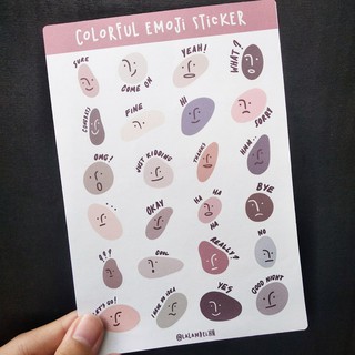 Tấm 24 sticker biểu tượng cảm xúc vui nhộn - STS002 (Ảnh thật tự chụp)
