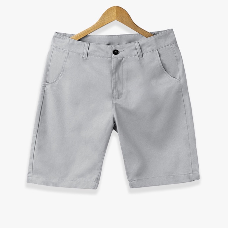 Quần Short Nam Kaki Cao Cấp Mặc Thoải Mái Màu Trắng Đen ABANDON H3