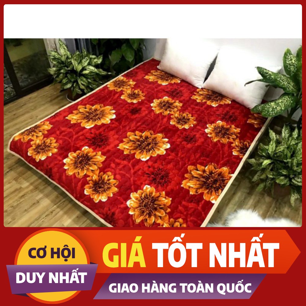 Thảm nỉ lông cừu đa năng trải giường trải sàn 3 lớp siêu dày cực ấm có đai chun cố định 4 góc