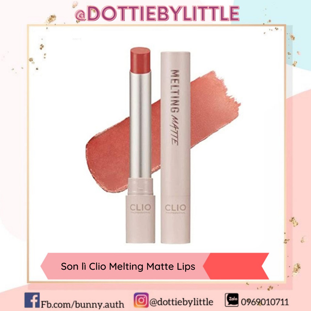 [ĐỦ BILL] Son CLIO Melting Matte Lips