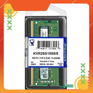 Ram laptop kingston value 8gb ddr4 2666mhz kvr26s19s8/8 lily88