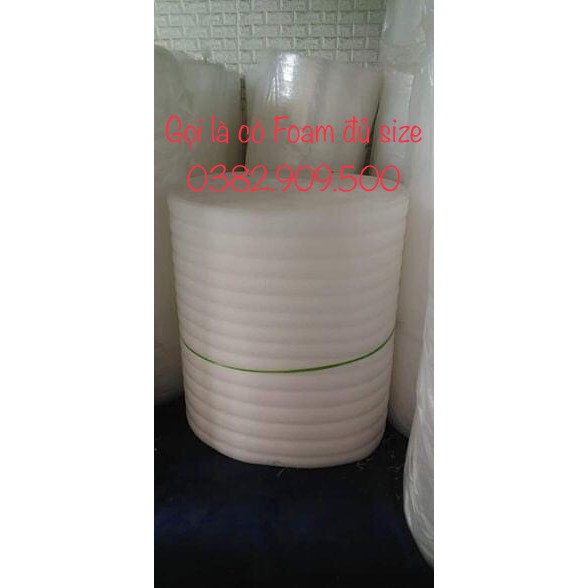 Xốp PE Foam đóng gói, chèn Dày 1mm, 2mm, 3mm, 4mm, 5mm, 8mm, 10mm...30mm