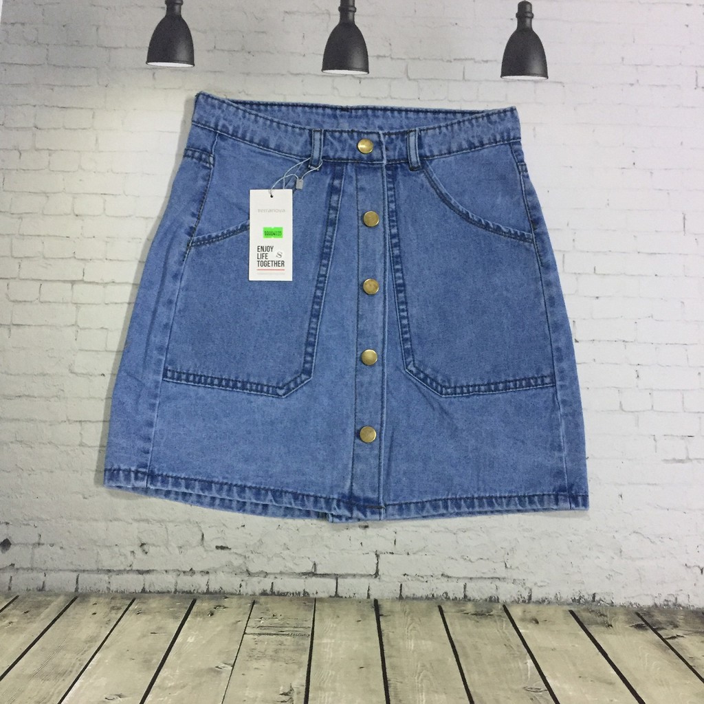 Chân Váy Bò Chữ A Công Sở Có Nút OHS4035-36
