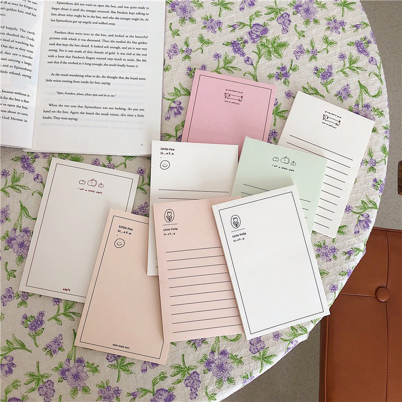 Giấy note vintage 16 Mẫu 30 tờ giấy nhớ ghi chú dễ thương trang trí sổ planner làm bullet journal dụng cụ dán