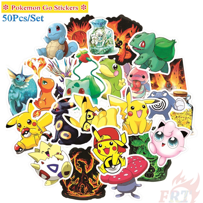 ❉ Pokemon Go - Series 03 Stickers ❉ 50Pcs/Set Mixed Luggage Laptop Skateboard Doodle Stickers