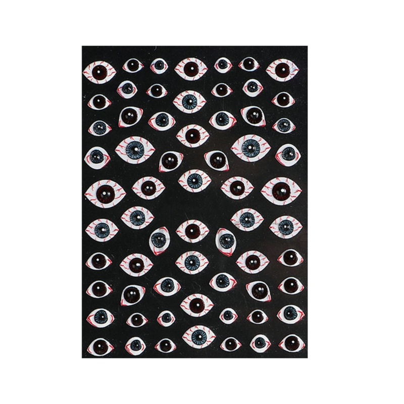 Set 3 Miếng Dán Móng Nghệ Thuật Chủ Đề Halloween Độc Đáo