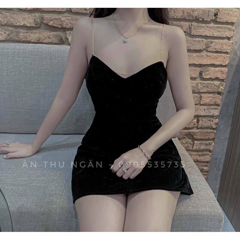 Đầm ulzzang body thun gân phối xích sáng chảnh dự tiêc, rosa fashion DK-0045 | WebRaoVat - webraovat.net.vn