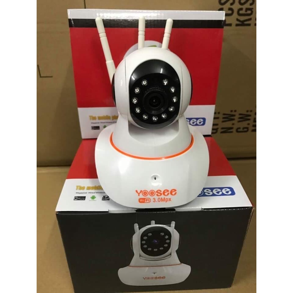 Camera IP WIFI YOOSEE 3 Râu 3.0MPX Tặng Thẻ Nhớ 32G