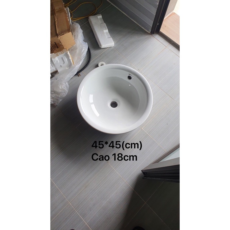 Lavabo đặt bàn HC Thái Bình kích thước(45*45)cm