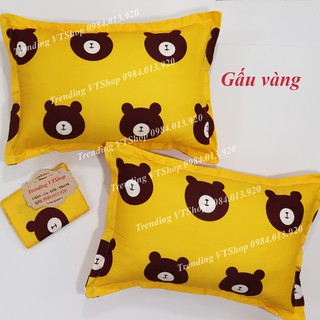 [Giá rẻ cực sốc] Vỏ gối nằm gấu vàng Poly Cotton cực hot giá siêu rẻ 45x65cm