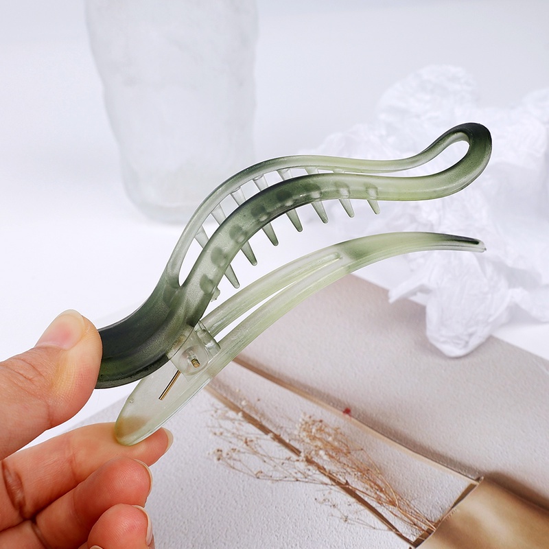 Kẹp Tóc Mỏ Vịt Bằng Nhựa Acrylic Màu Sắc Ngọt Ngào Thanh Lịch Dành Cho Nữ