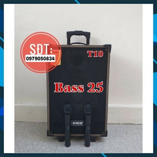 Loa kéo karaoke bluetooth BNIB T10 mini Loa kẹo kéo di động thùng gỗ tiện lợi .