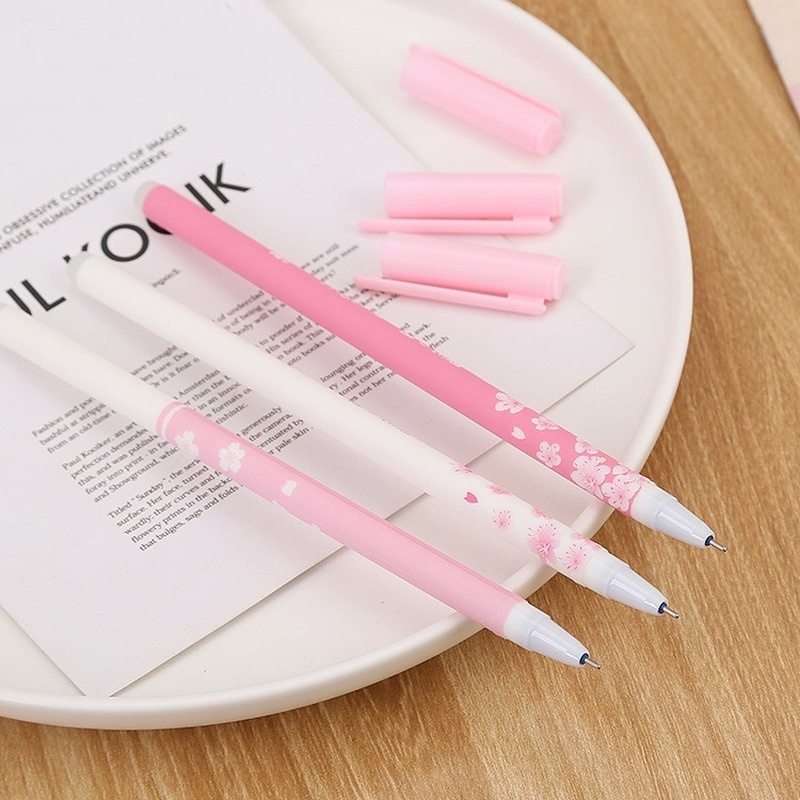 Bút Mực Gel Ngòi 0.5mm Màu Hồng Anh Đào Xinh Xắn