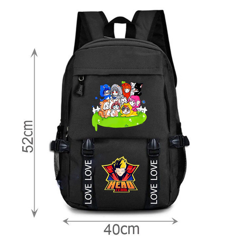 BST balo in hình HERO TEAM nhiều mẫu độc đẹp giá tại xưởng